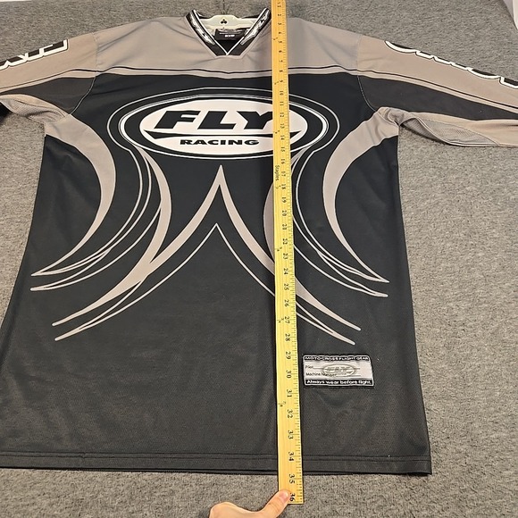 Fly Racing Free Ride Jersey Mens XL Black Gray Racing Motocross ATV Dirtbike - Picture 6 of 10